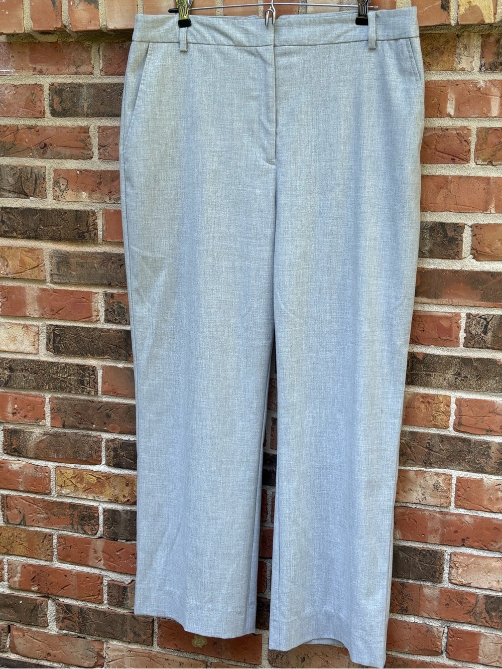 ASOS Lightweight Gray Trouser Pants polyester viscose.Straight Leg Woman’s Sz 12